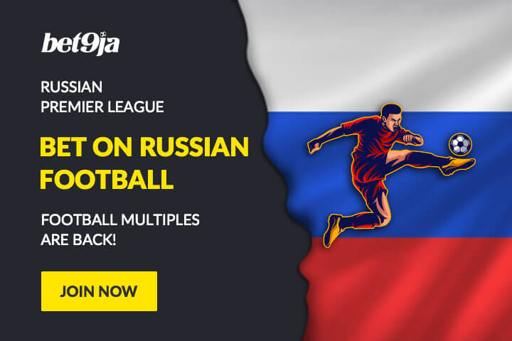 Bet9ja football multiples - Russian League with Bet9ja promotion code