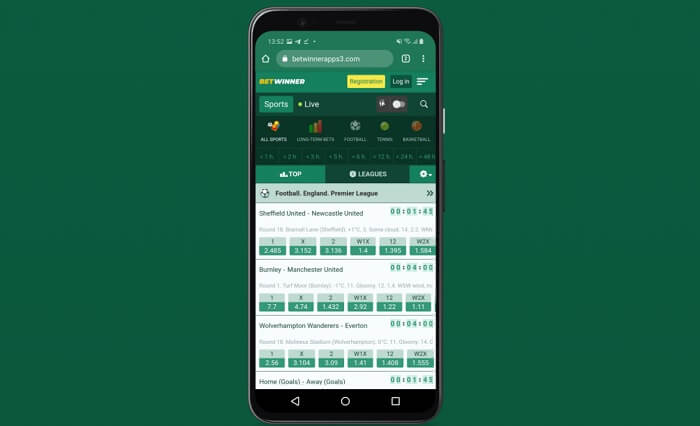 BetWinner Mobile Login