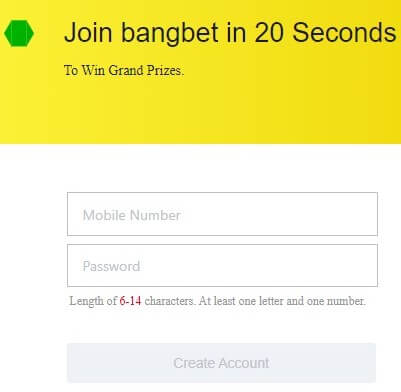 BangBet Registration Form