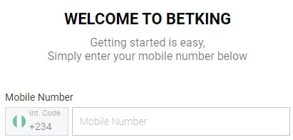 Login at BetKing