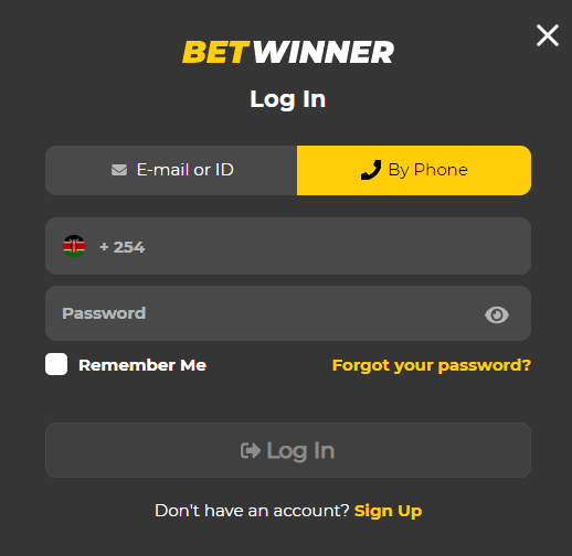 betwinner login