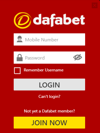 Dafabet Registration process