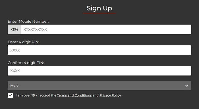 BetLion Kenya Sign Up