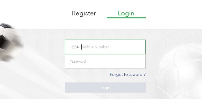 Log in button