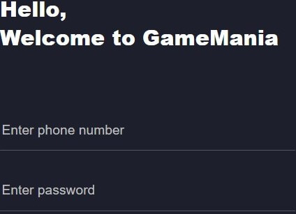 GameMania Login