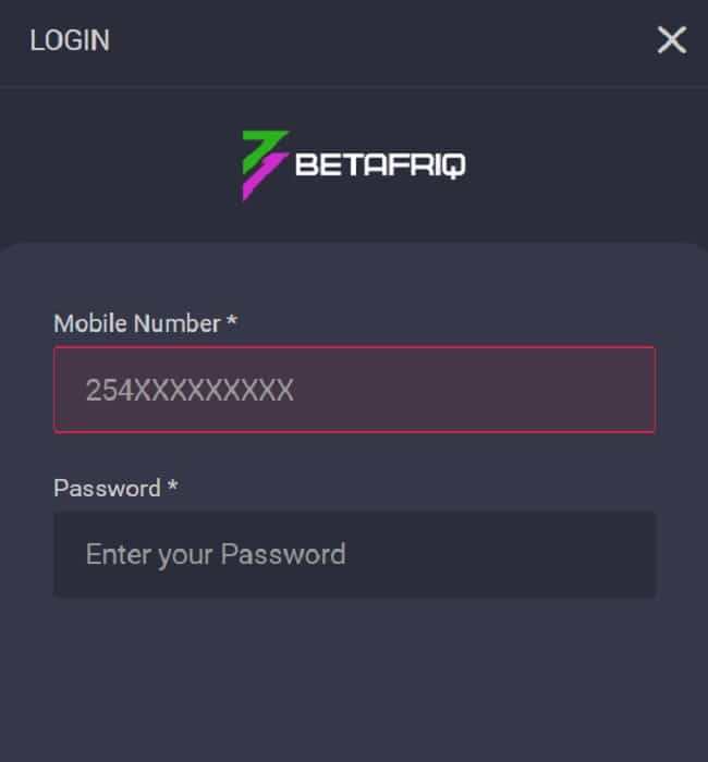 Login BetAfriq